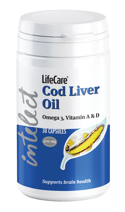 Ulei din ficat de cod cu Omega 3, vitamina A și D, Life Care® - susține sănătatea creierului