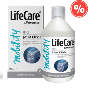 Supliment alimentar lichid pentru articulatii, Joint Elixir, Actiune Sinergica cu Condroitina, Glucozamina si MSM, Life Care® Joint Elixir este un supliment lichid bazat pe o formula unica de minerale, substante fiziologic active si vitamine, ce contribuie la mentinerea mobilitatii articulatiilor si la regenerarea acestora.