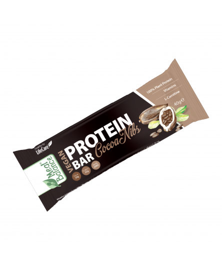 Baton Vegan Proteic cu boabe de cacao