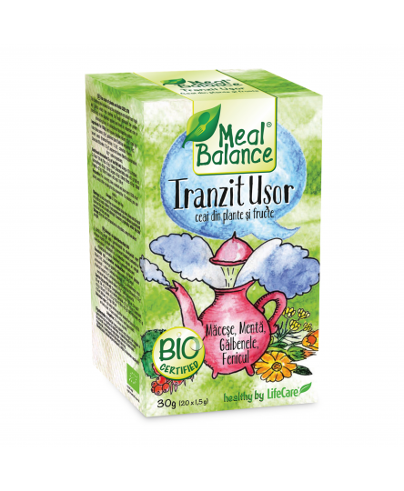 Ceai Eco din fructe și plante pentru tranzit usor