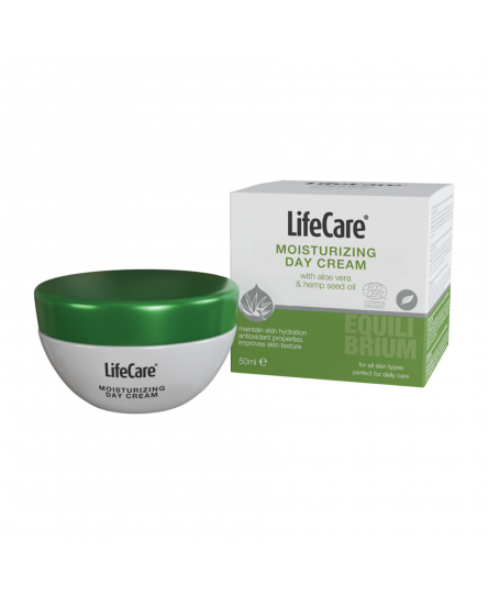 Crema hidratanta de zi cu aloe vera si ulei din seminte de canepa BIO