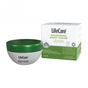 Cremă nutritivă de noapte cu aloe vera și ulei din semințe de cânepă BIO