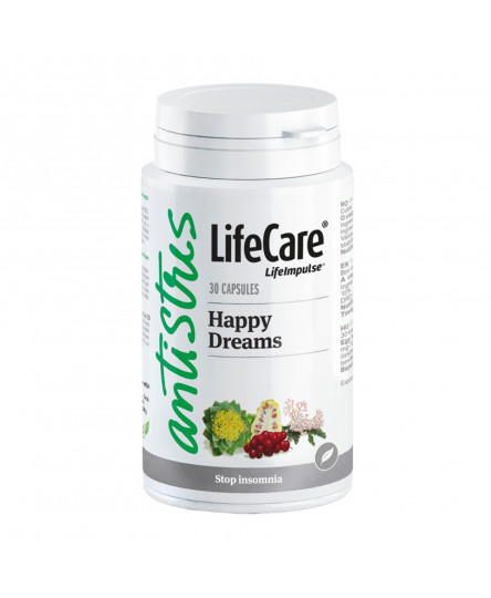 HappyDreams cu Schizandra, Noni, Rhodiola și Valeriana - stop insomniei