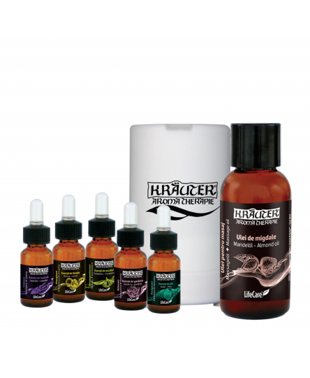 KIT AromaTherapie - cu diffuser alb