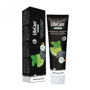 Pastă de dinți cu efect de albire cu cărbune activ
