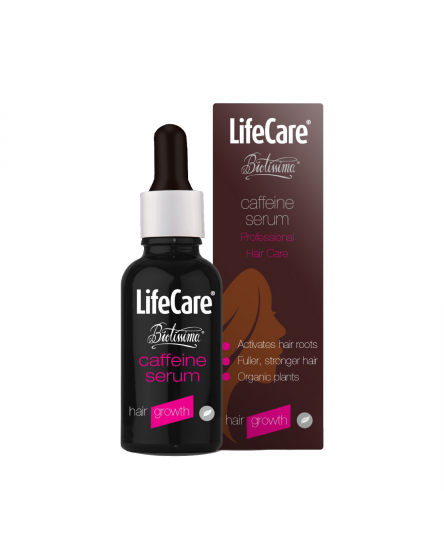 Ser pentru stimularea creșterii părului, cu cofeină și plante BIO, Life Care® - împotriva căderii părului