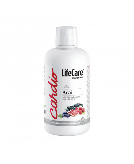 Supliment lichid antioxidant, din suc BIO de Acai si cireșe negre, Life Care® - antioxidant și reglator metabolic