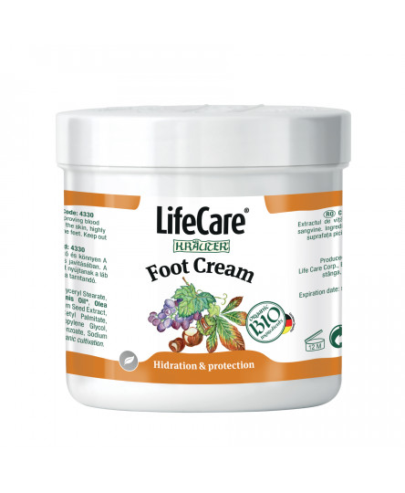Crema pentru picioare cu vita de vie si plante BIO Life Care