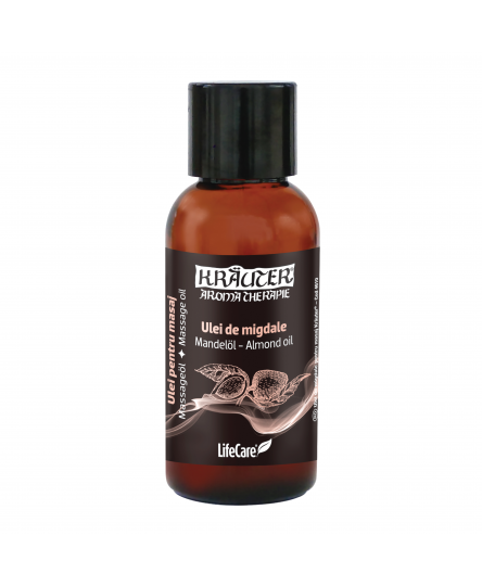 Ulei de migdale pentru masaj, natural, Life Care® - puternic hidratant, inodor