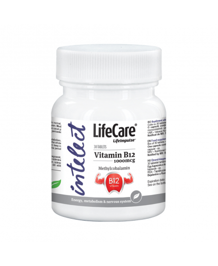 Vitamina B12 Methylcobalamin 1000 mcg, Life Care® - susține energia, metabolismul și funcția sistemului nervos