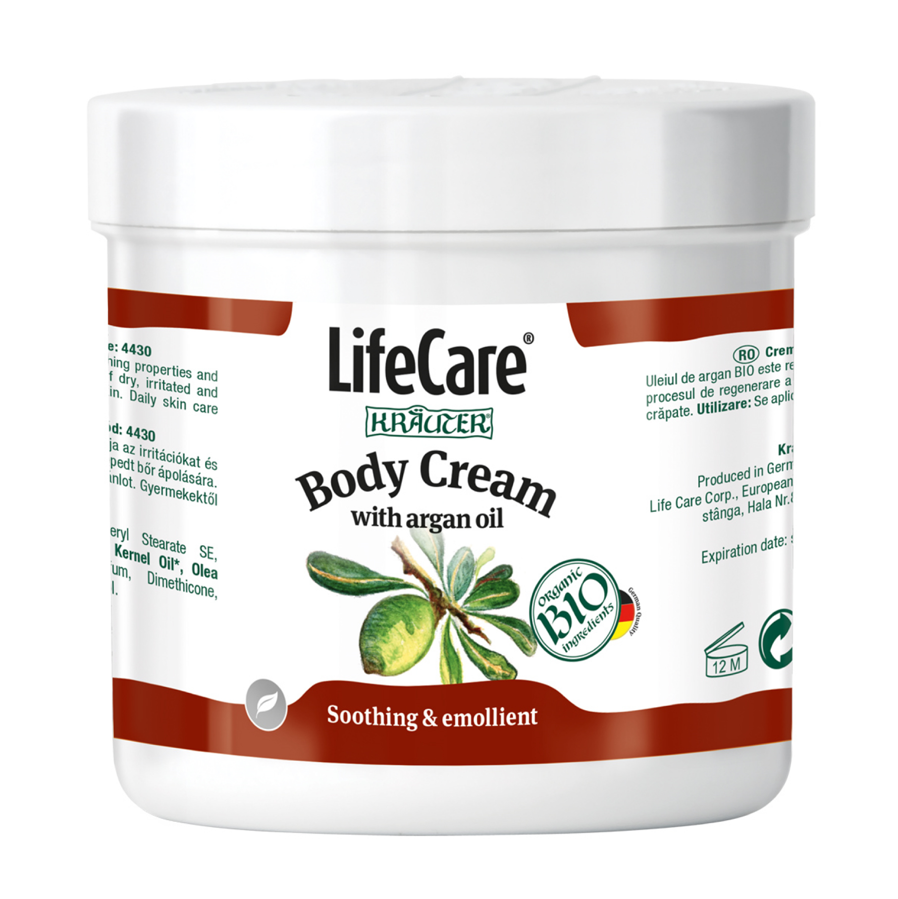 Cremă pentru corp cu ulei de argan BIO