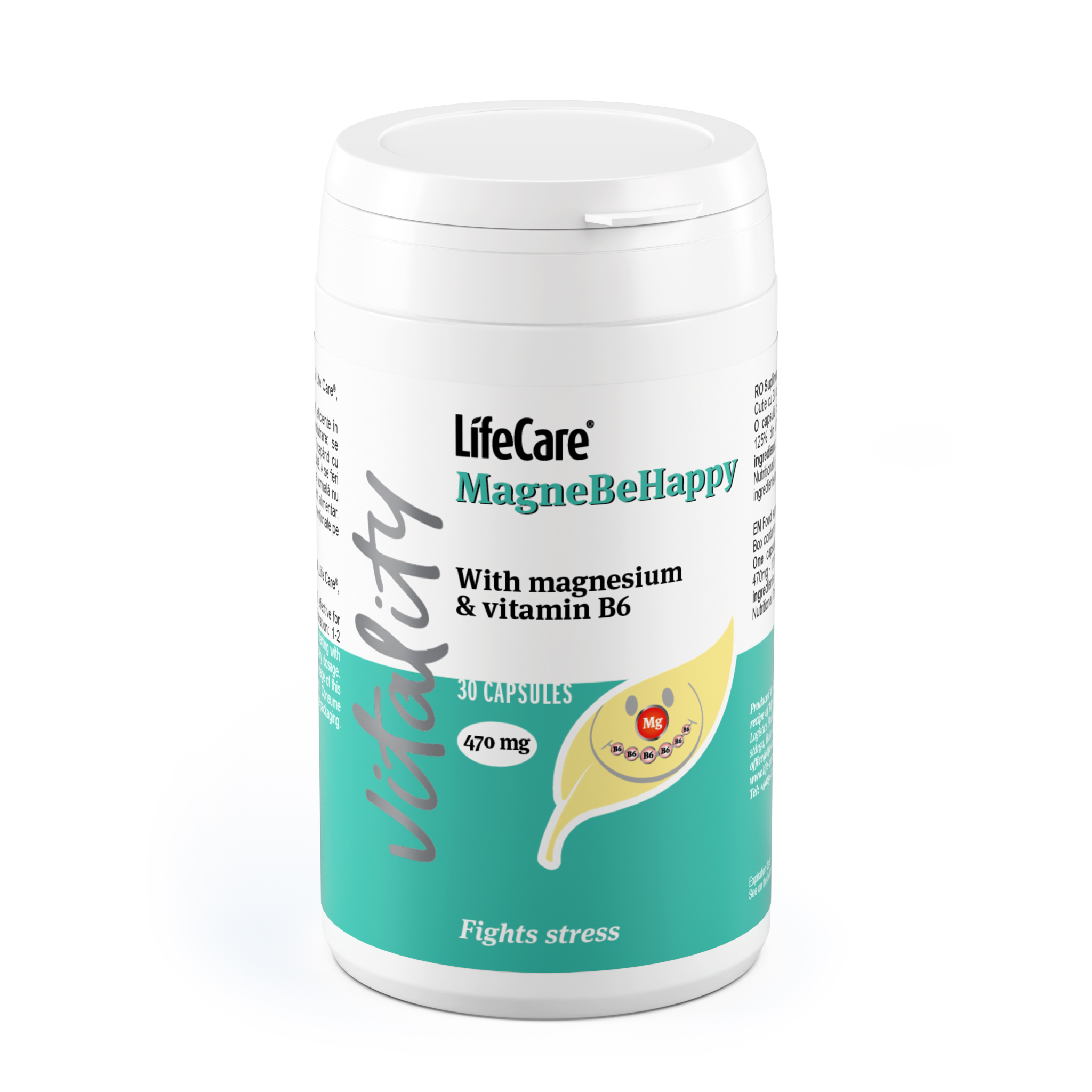 MagneBeHappy cu magneziu și vitamina B6