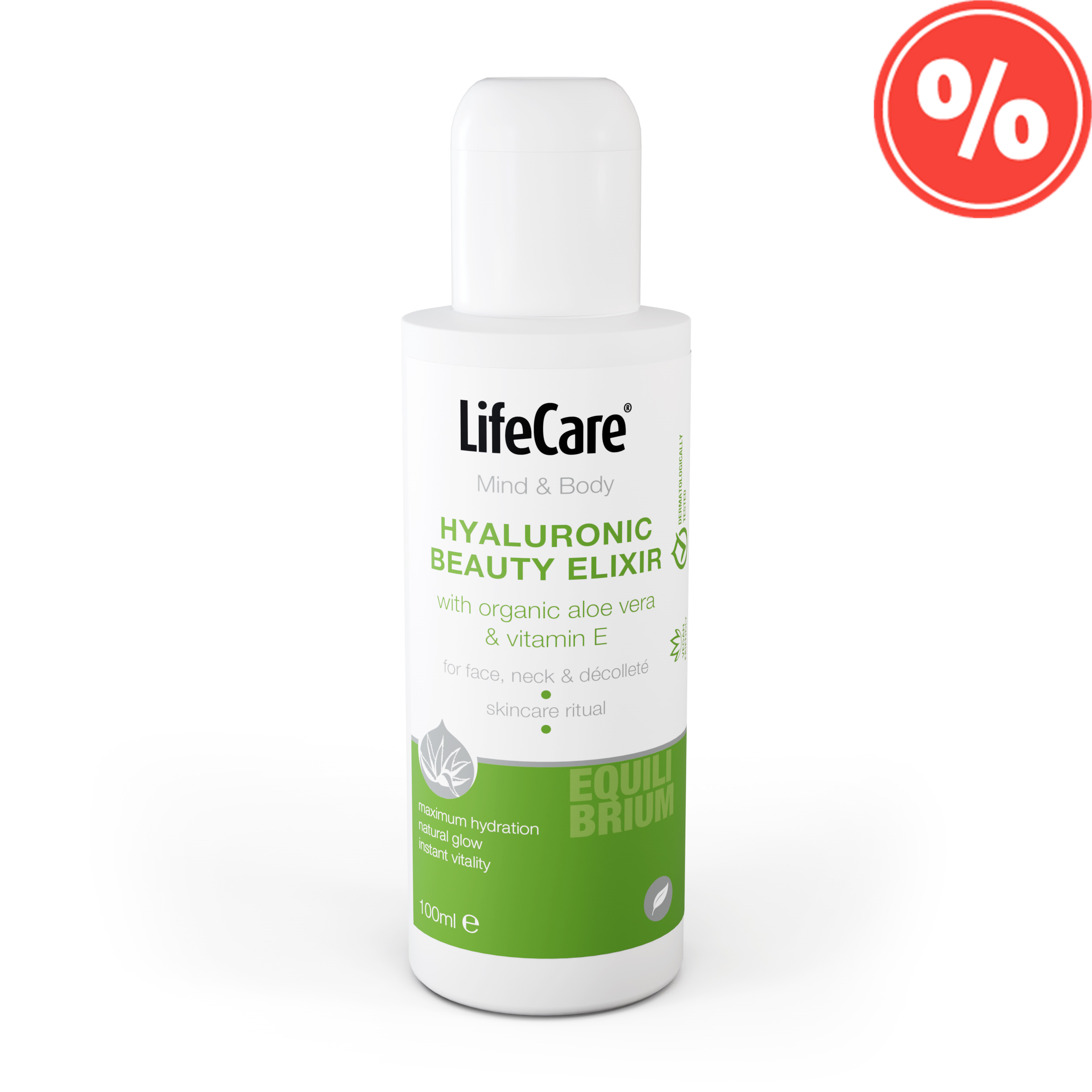 Elixir cu acid hialuronic, aloe vera BIO si vitamina E, EQUILIBRIUM, Life Care® este creat ca un gest de frumusete pentru tenul tau - o formula fina si sofisticata, ce imbina performanta ingredientelor active cu eleganta unei experiente senzoriale.